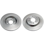 Rear axle brake disc, set of 2