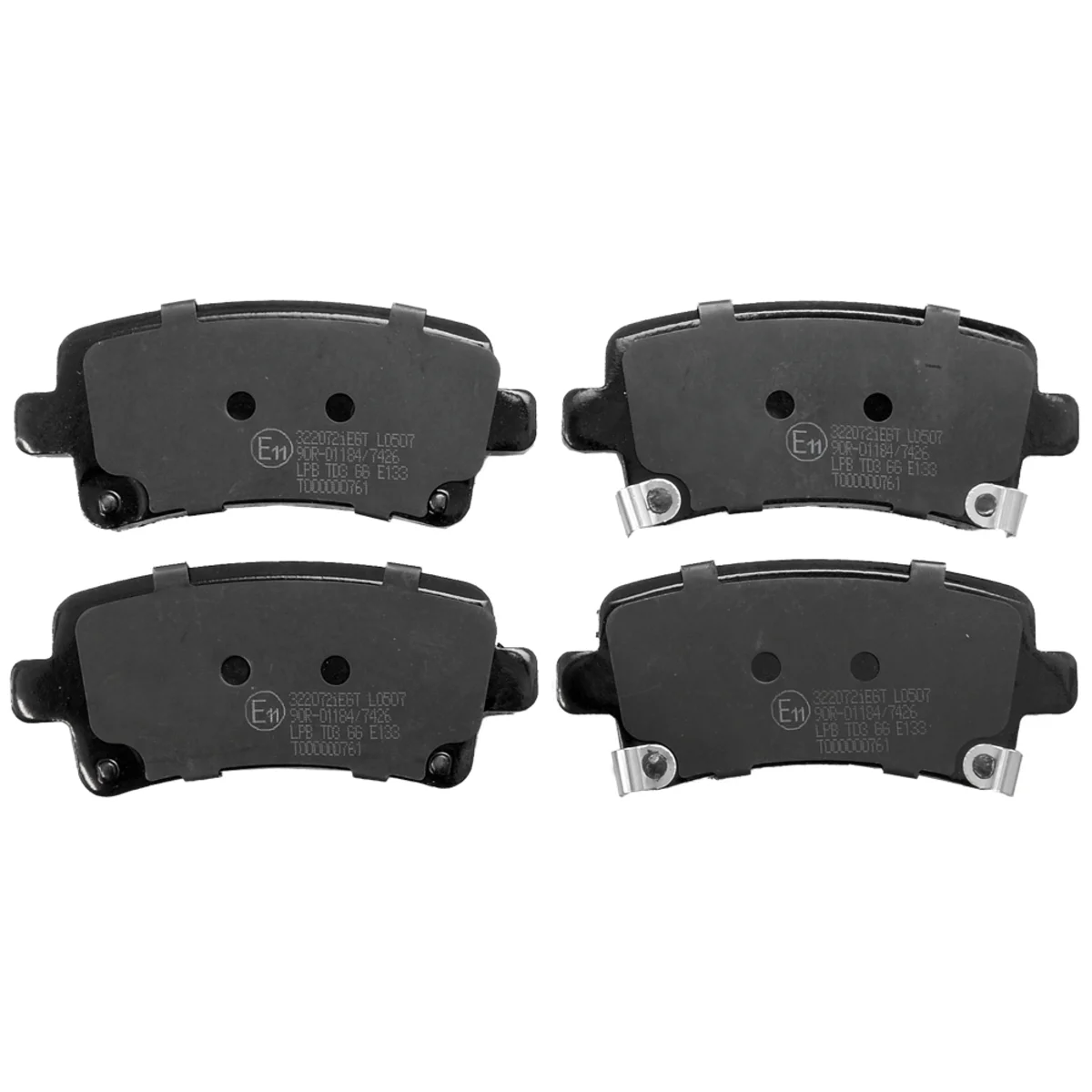 Brake pad kit, Rear axle