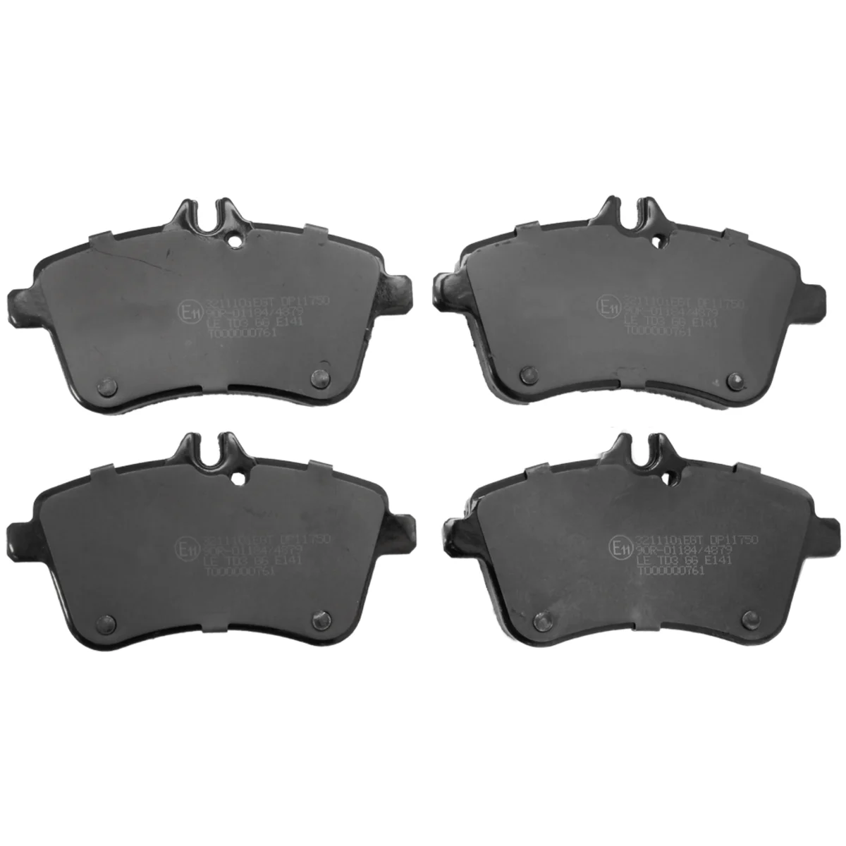 Brake pads set, front axle