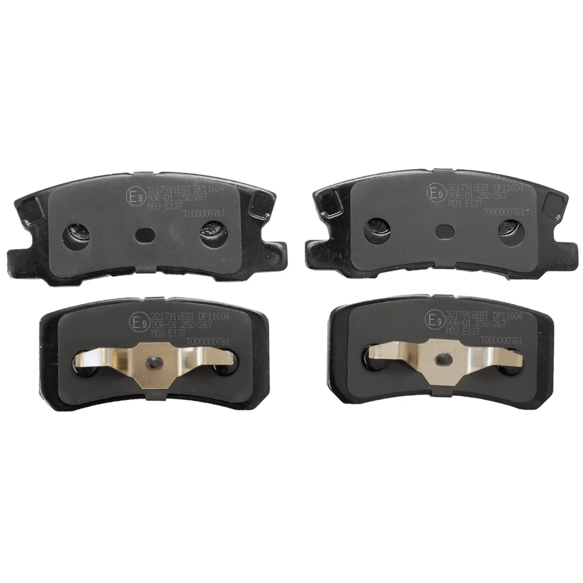 Brake pad kit, Rear axle