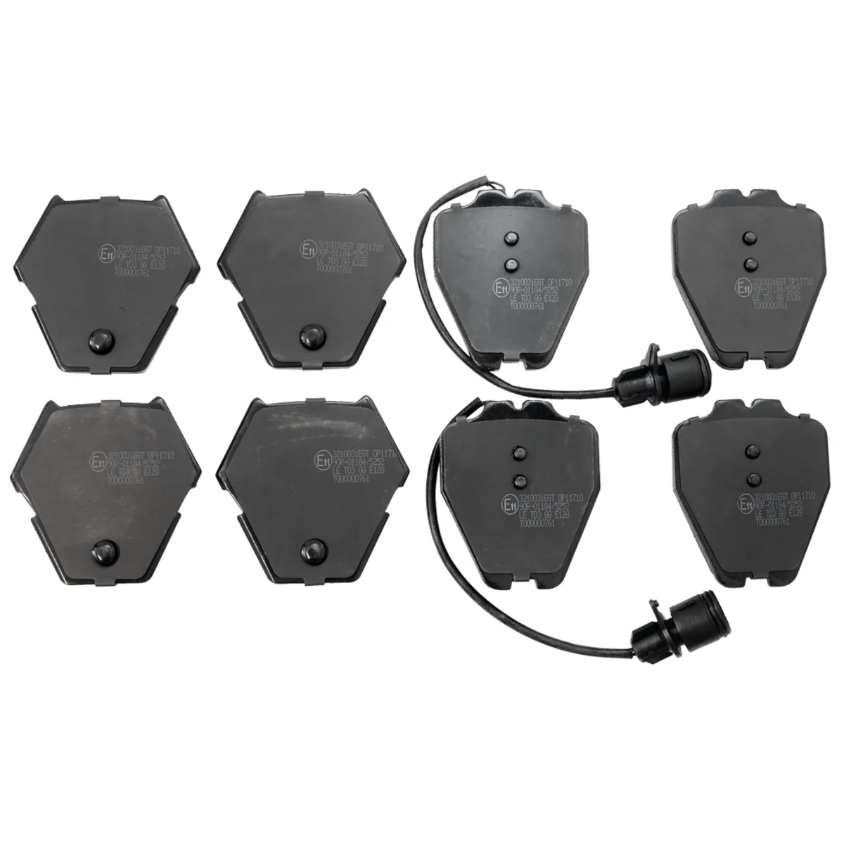 Brake pads set, front axle