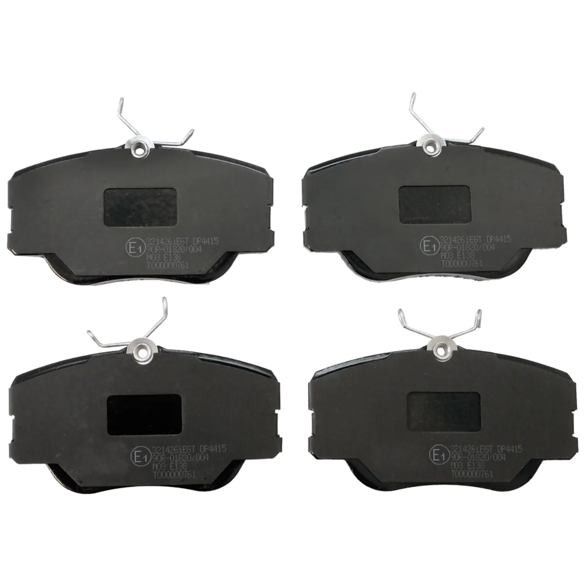 Brake pads set, front axle