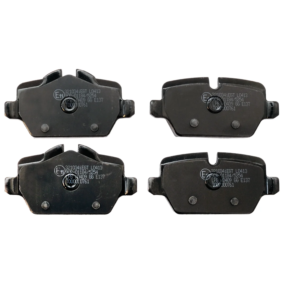 Brake pad kit, Rear axle