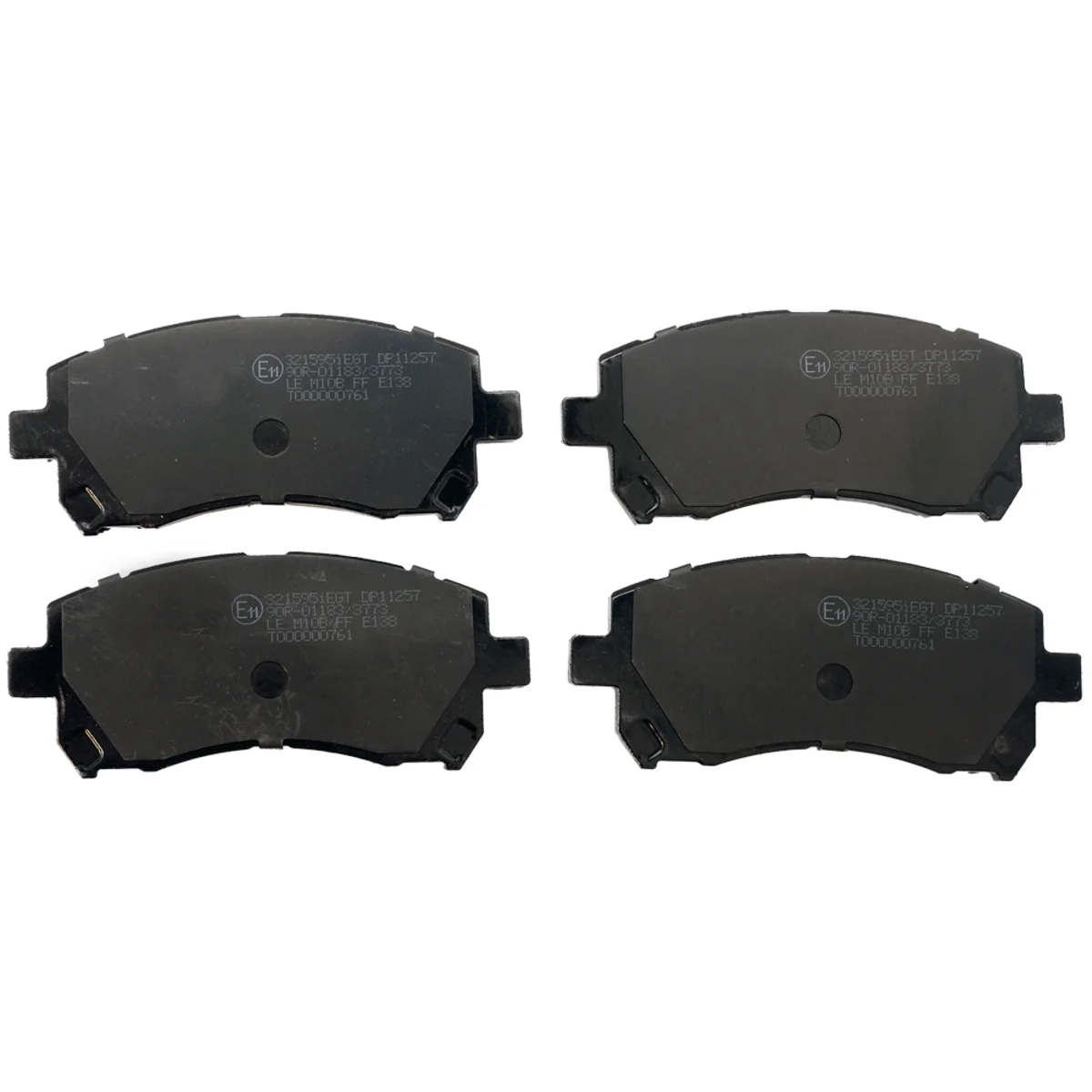 Brake pads set, front axle