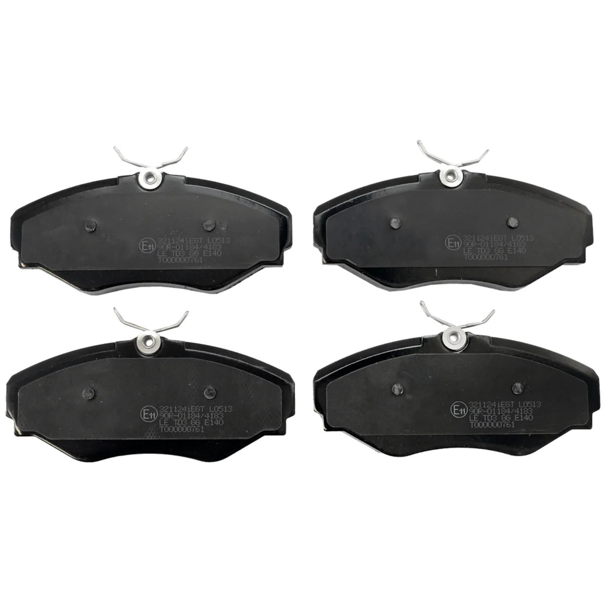 Brake pads set, front axle