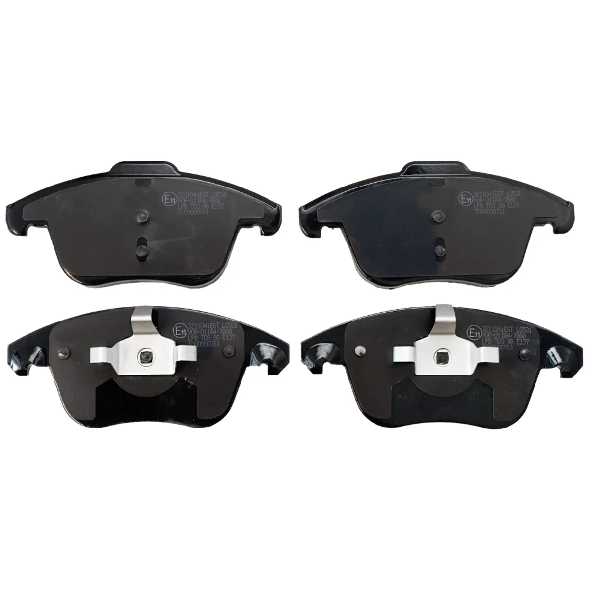 Brake pads set, front axle