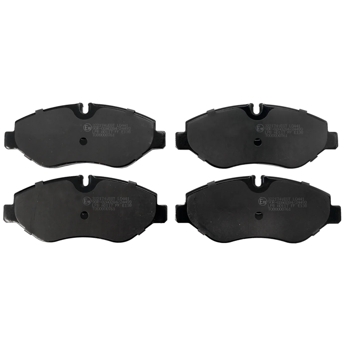 Brake pads set, front axle