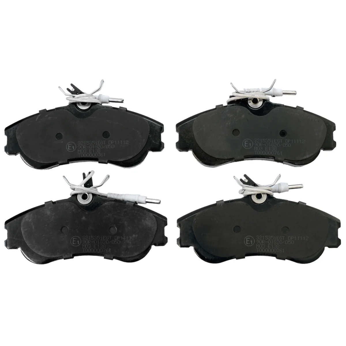 Brake pads set, front axle