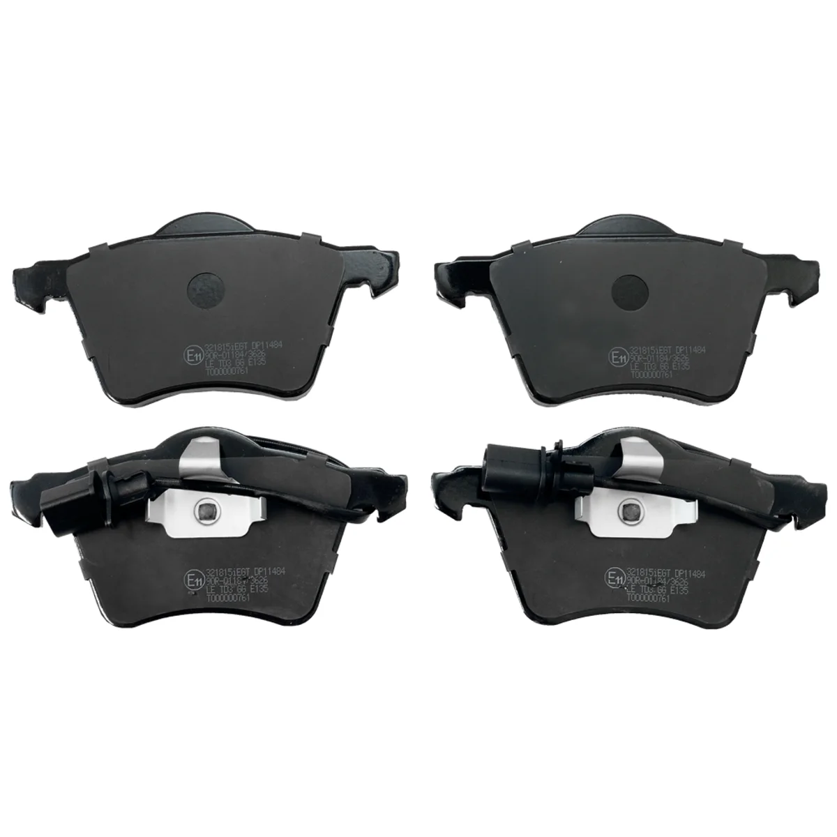 Brake pads set, front axle