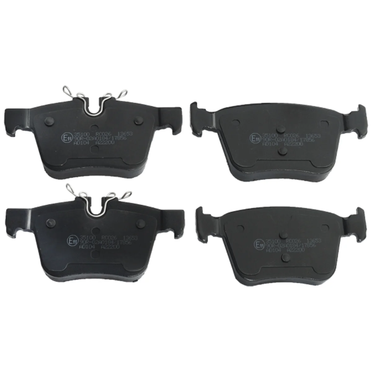 Brake pad kit, Rear axle