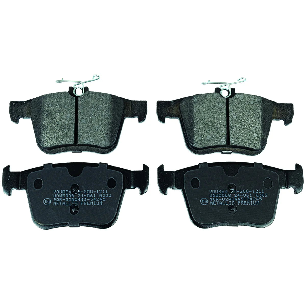 Brake pad kit, Rear axle
