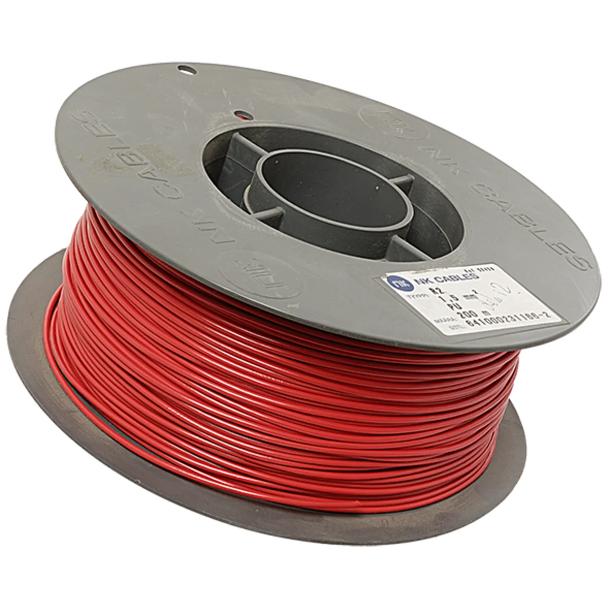Cable 1x1.5mm² x 200m/L. Red