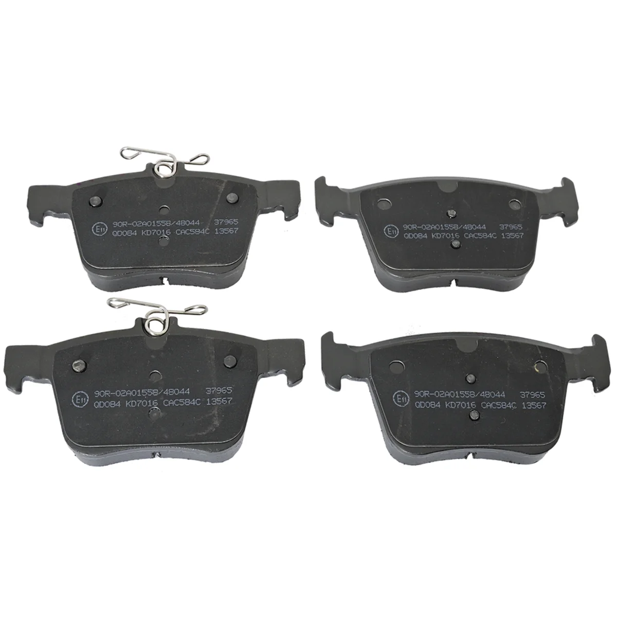 Brake pad kit, Rear axle