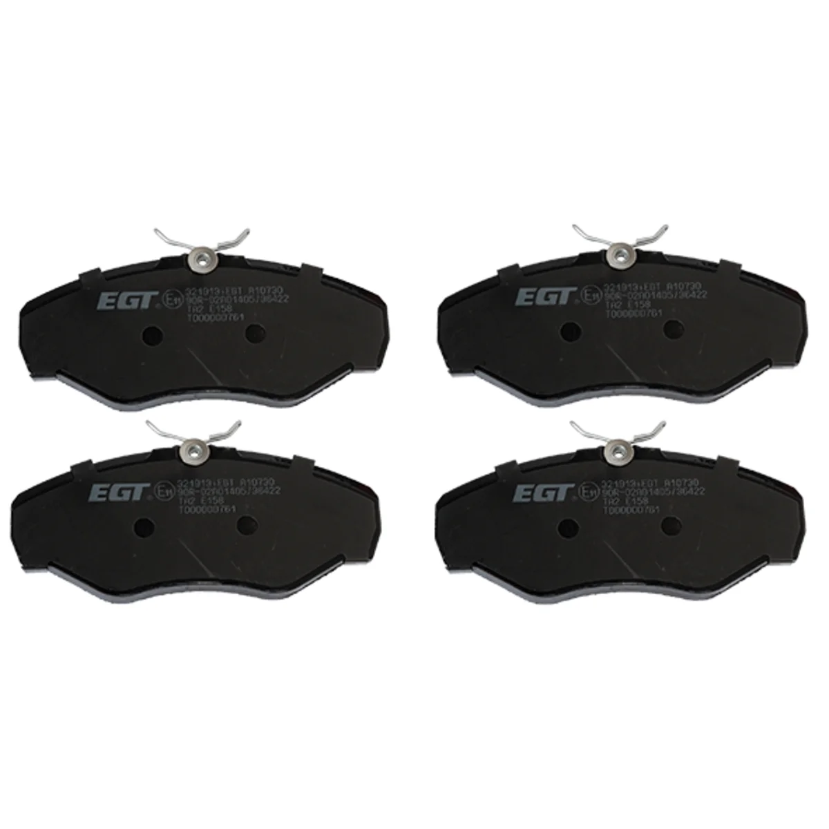 Brake pads set, front axle