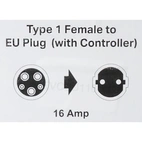 E-Charging cable Type 1, plug, 5m