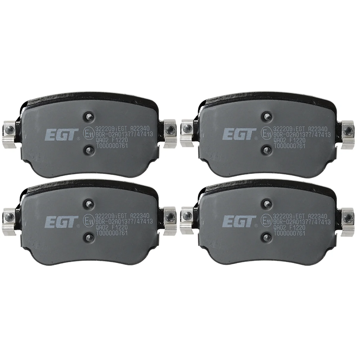 Brake pad kit, Rear axle