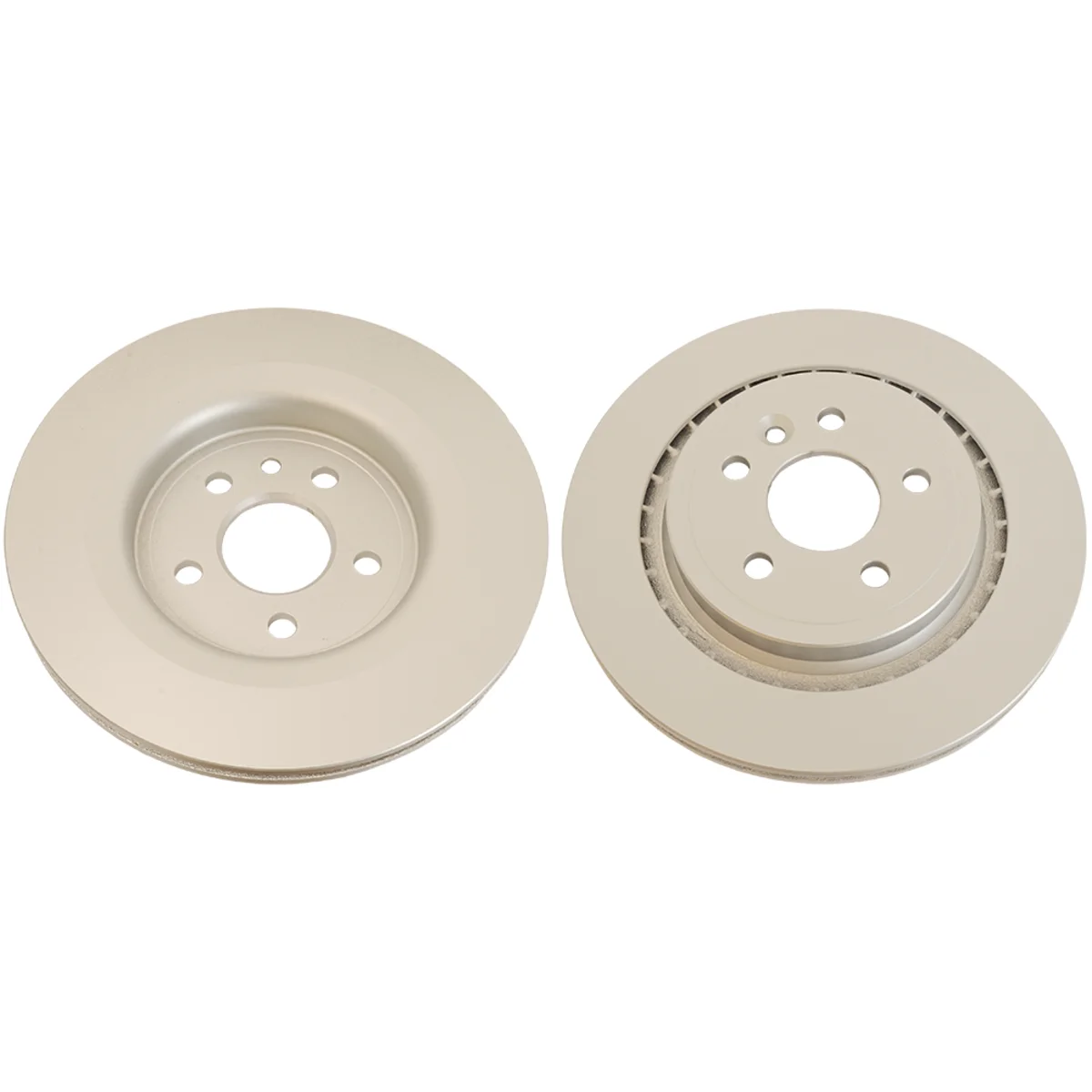 Rear axle brake disc, set of 2 pieces
