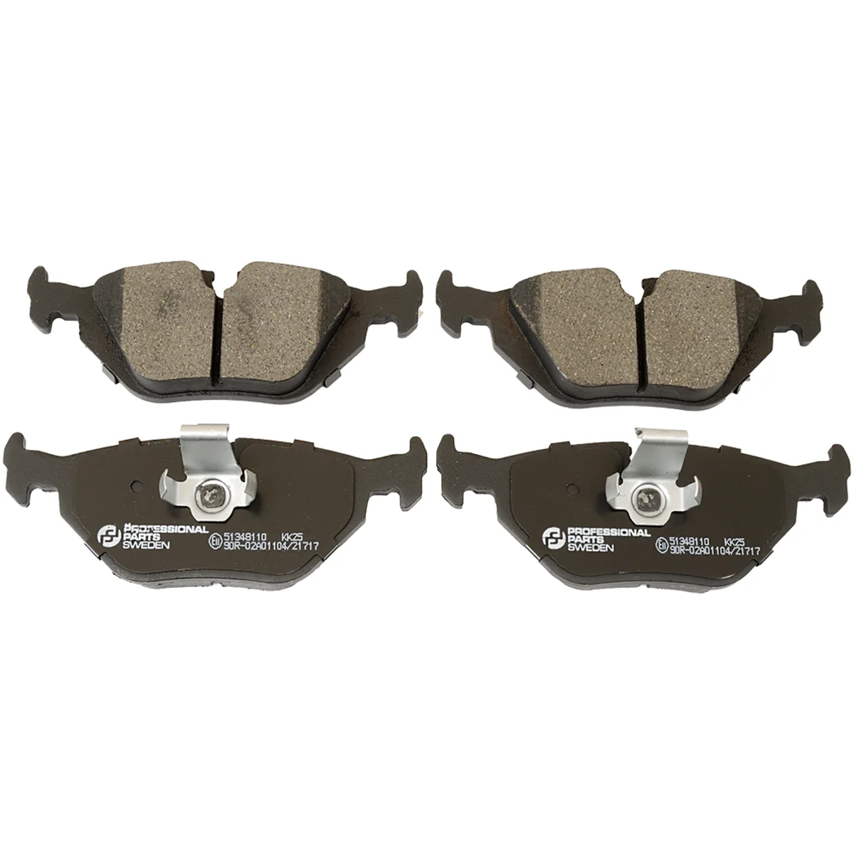 Brake pad kit, Rear axle