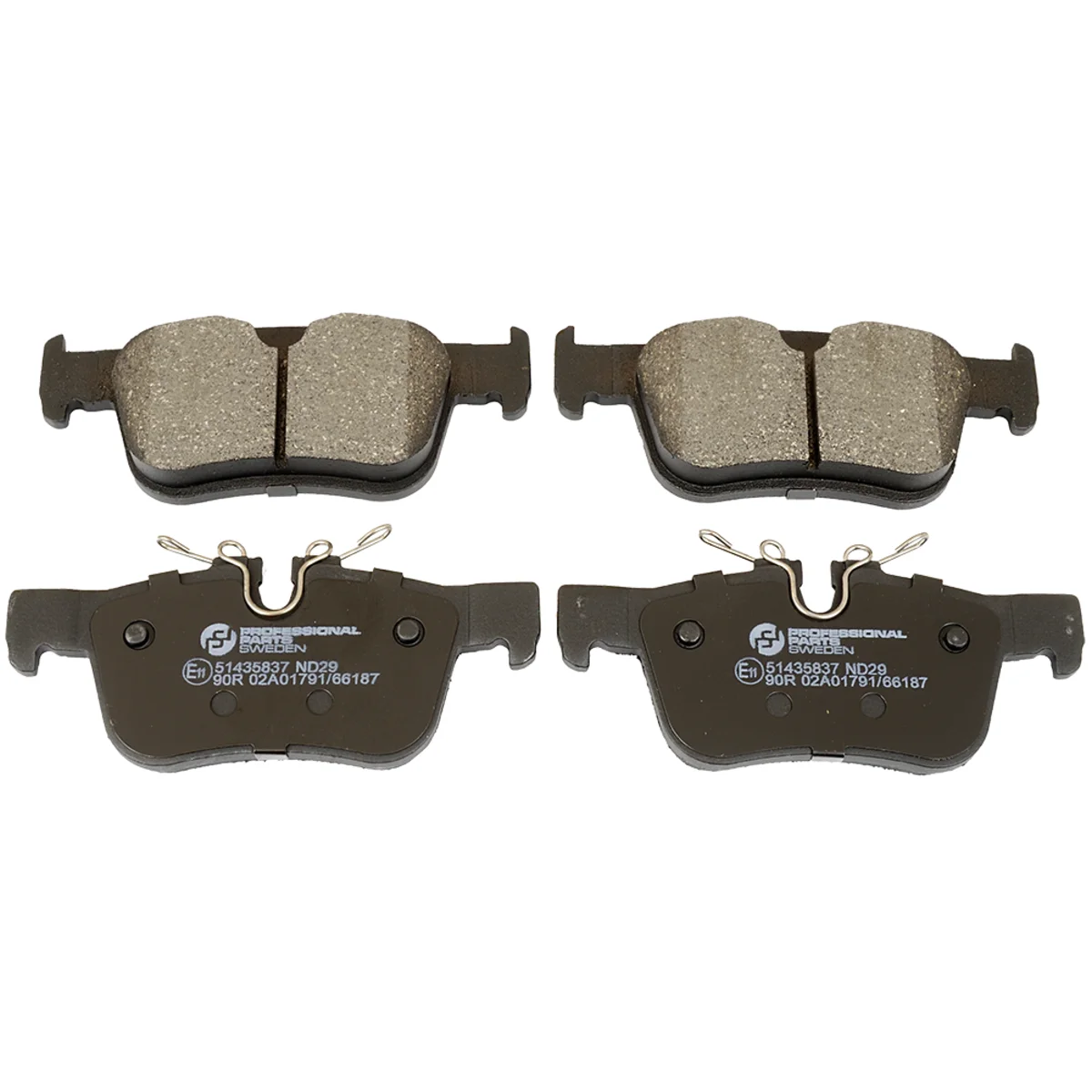 Brake pad kit, Rear axle