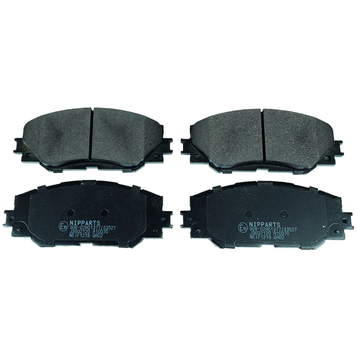 Brake pads set, front axle