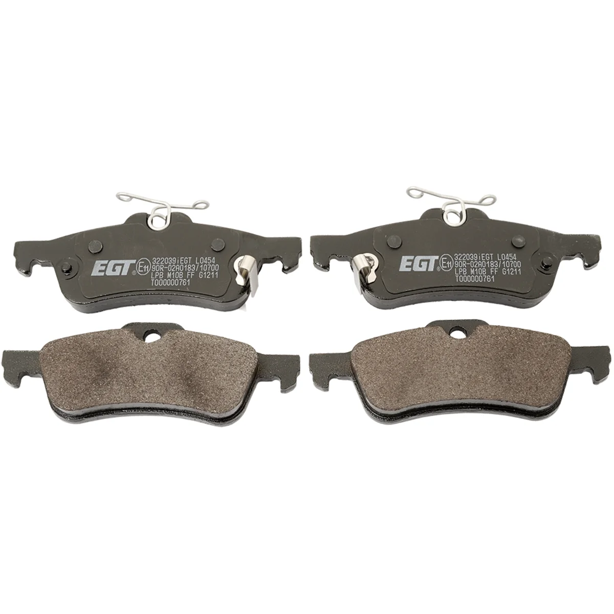 Brake pad kit, Rear axle
