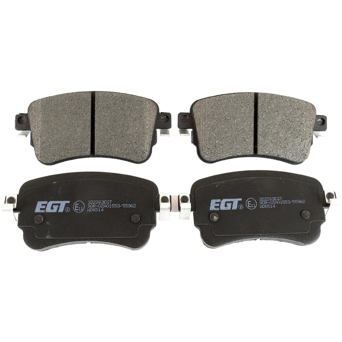 Brake pad kit, Rear axle