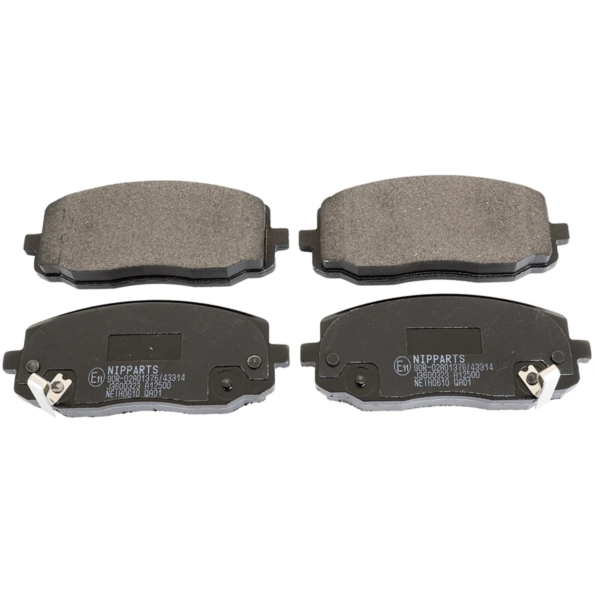 Brake pads set, front axle