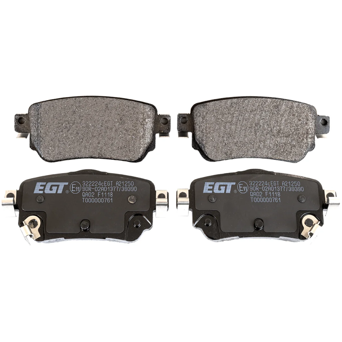 Brake pad kit, Rear axle