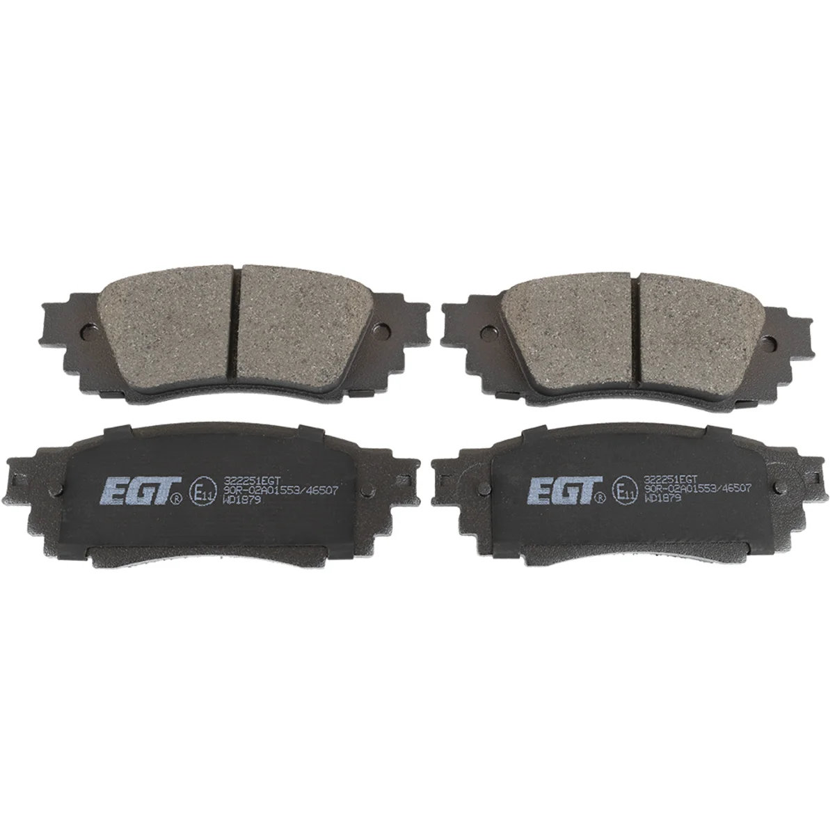Brake pad kit, Rear axle