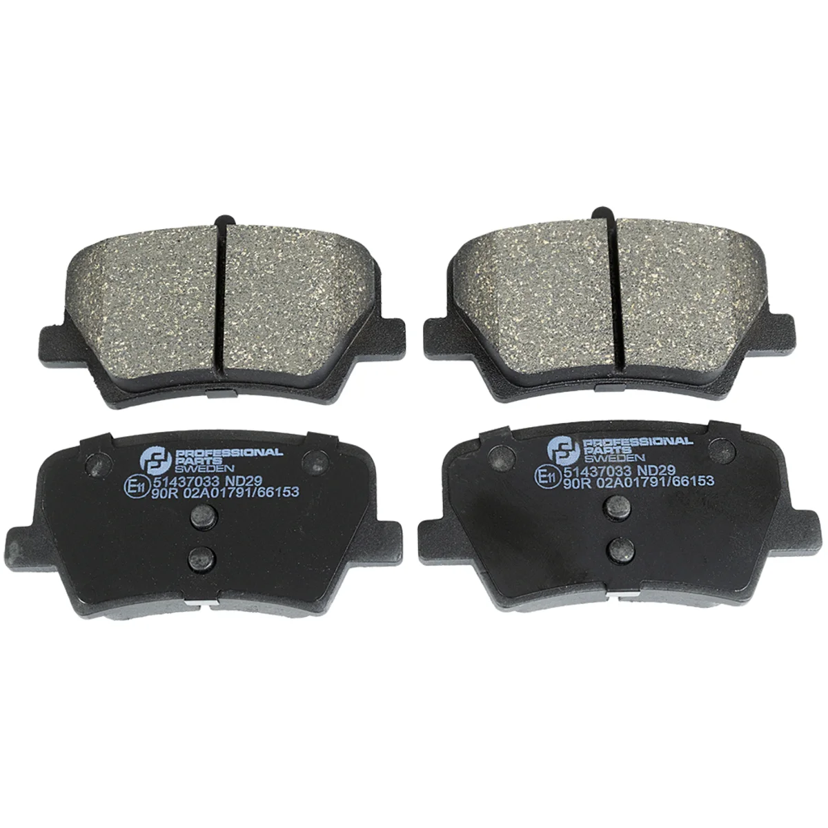 Brake pad kit, Rear axle