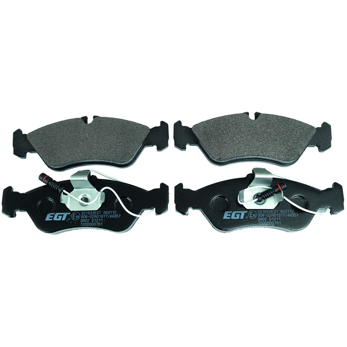 Brake pad kit, Rear axle