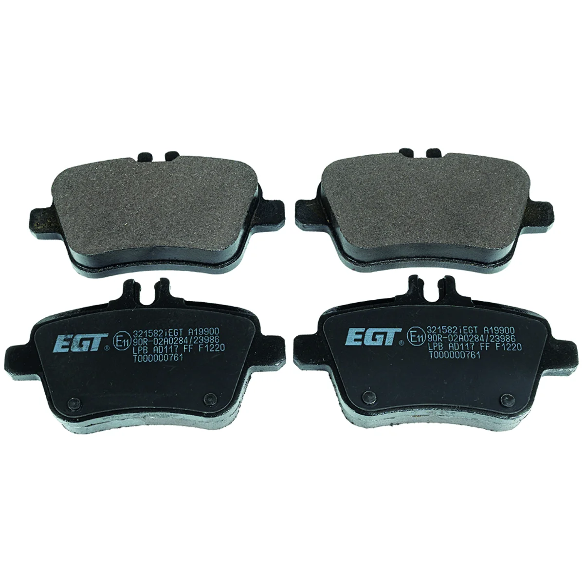 Brake pad kit, Rear axle