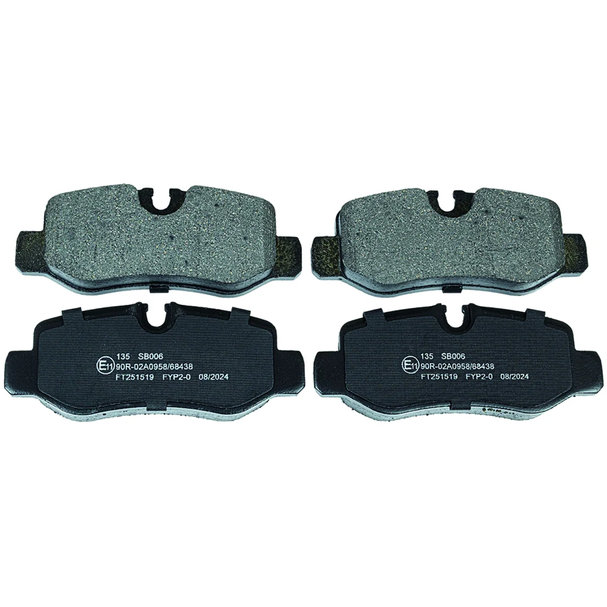 Brake pad kit, Rear axle