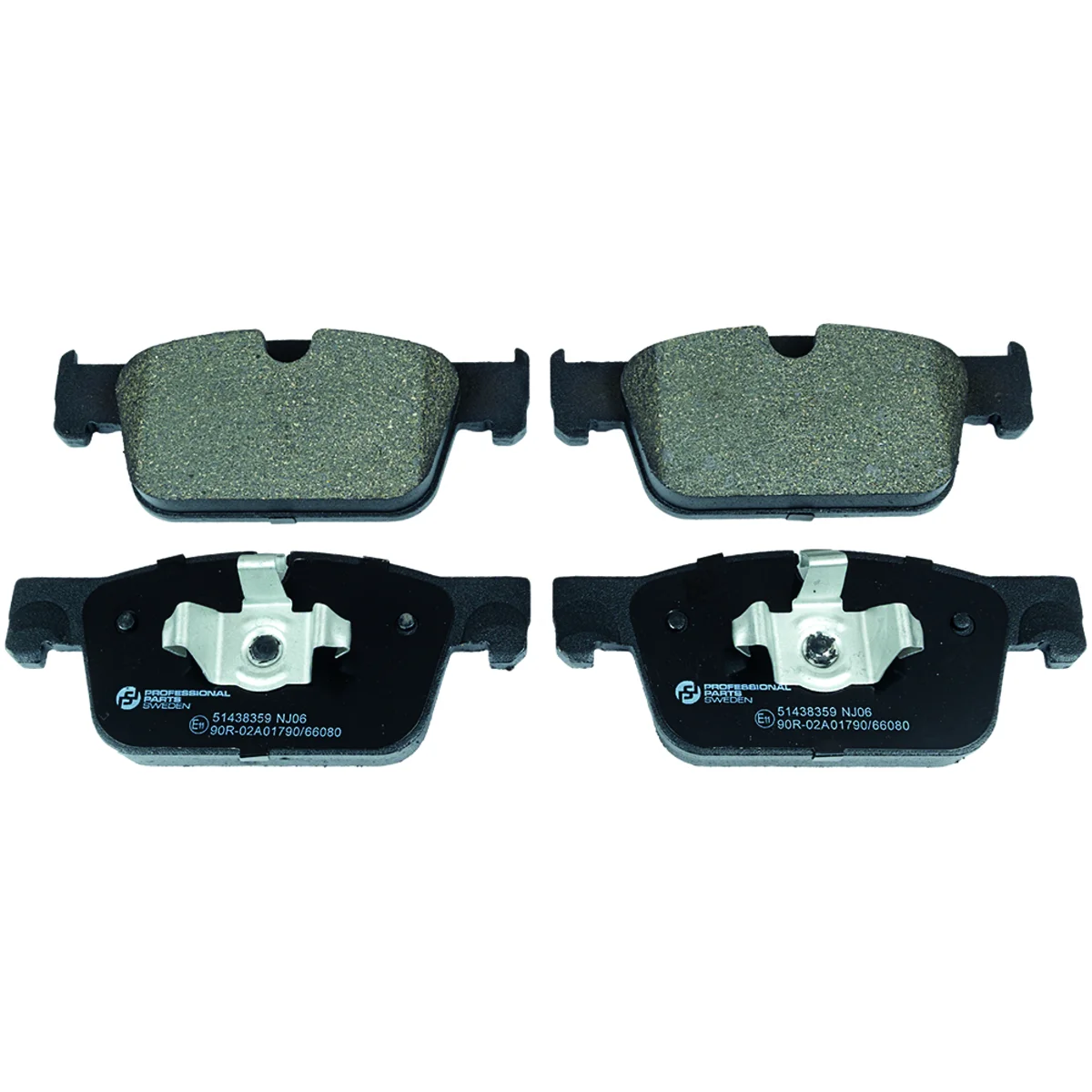 Brake pads set, front axle