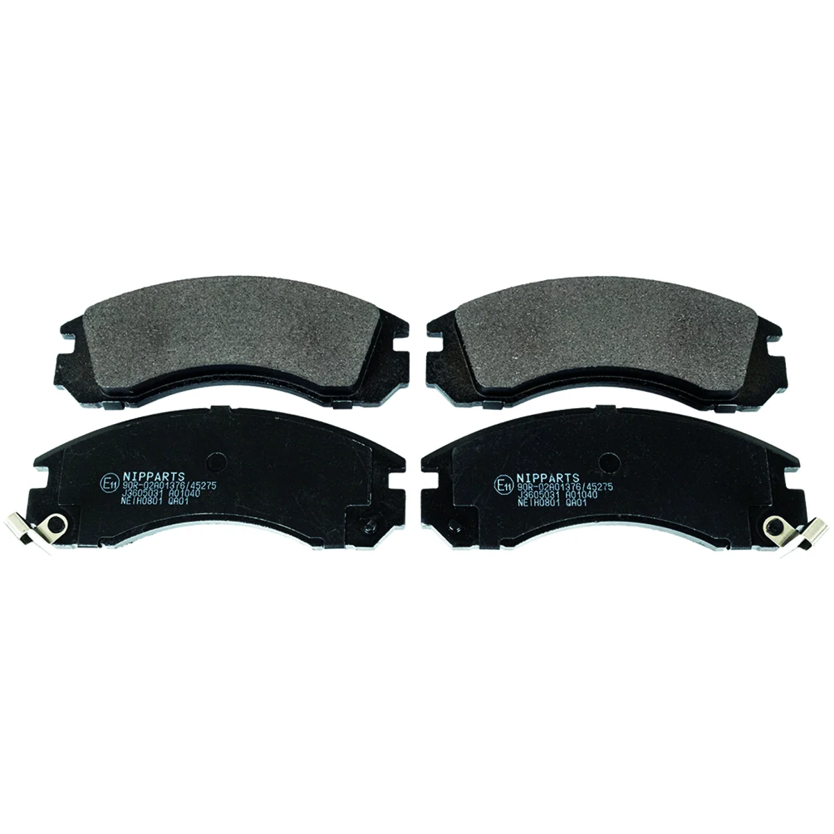 Brake pads set, front axle