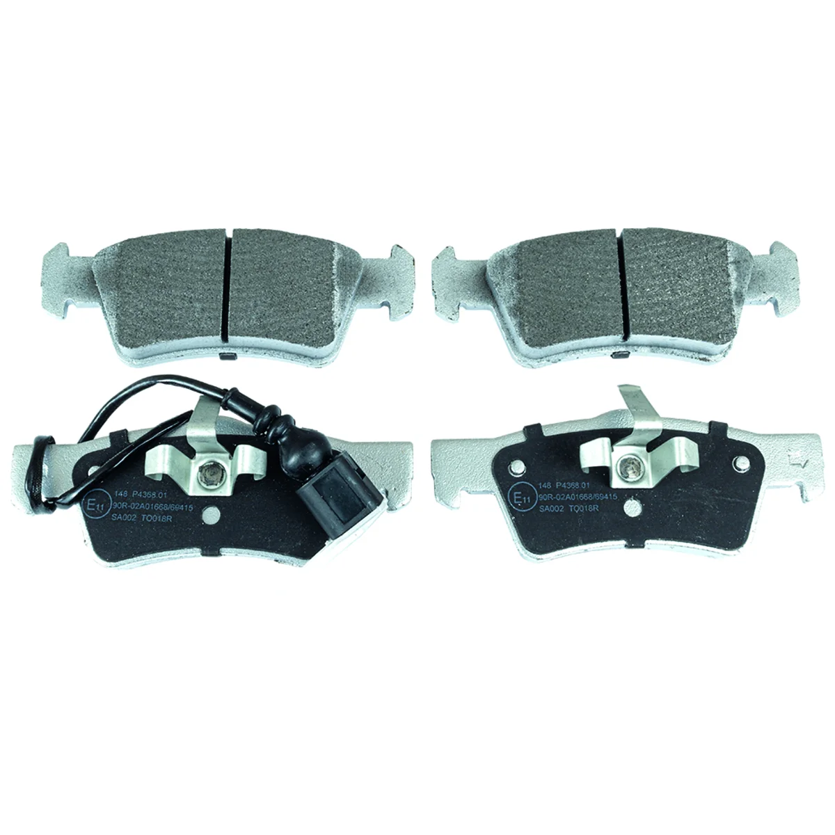 Brake pad kit, Rear axle