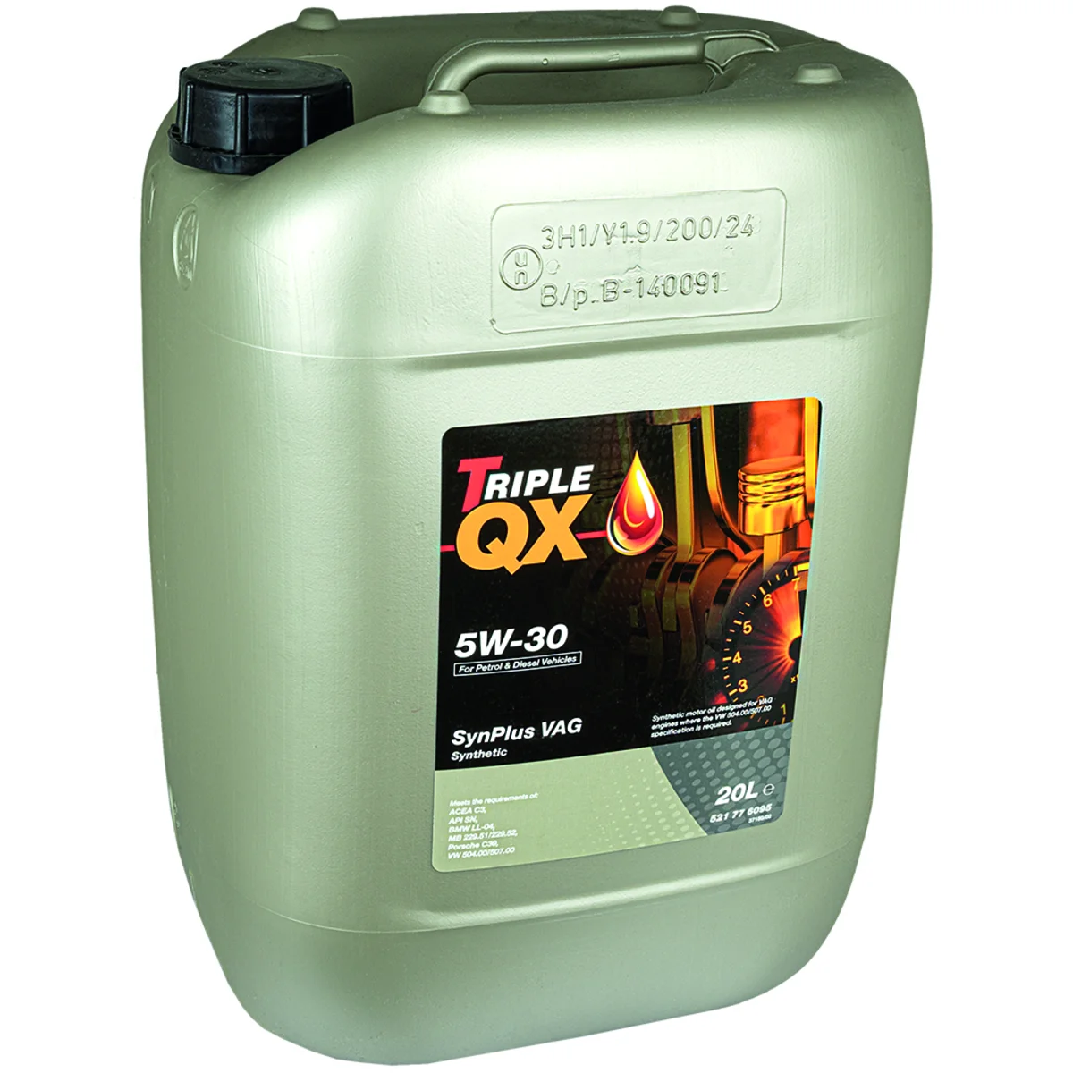 Motor oil <glossary entry: Motorolja | Motorolja → Oil, Lubricant> TripleQX 5W-30, 20L
