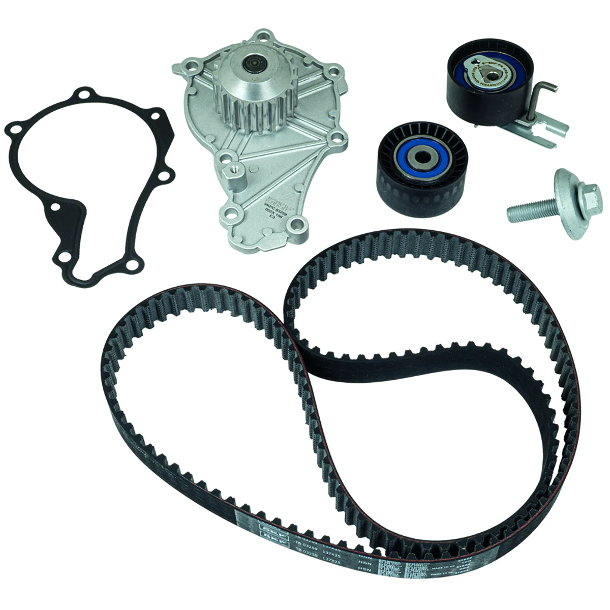 Timing belt set with water pump SKF