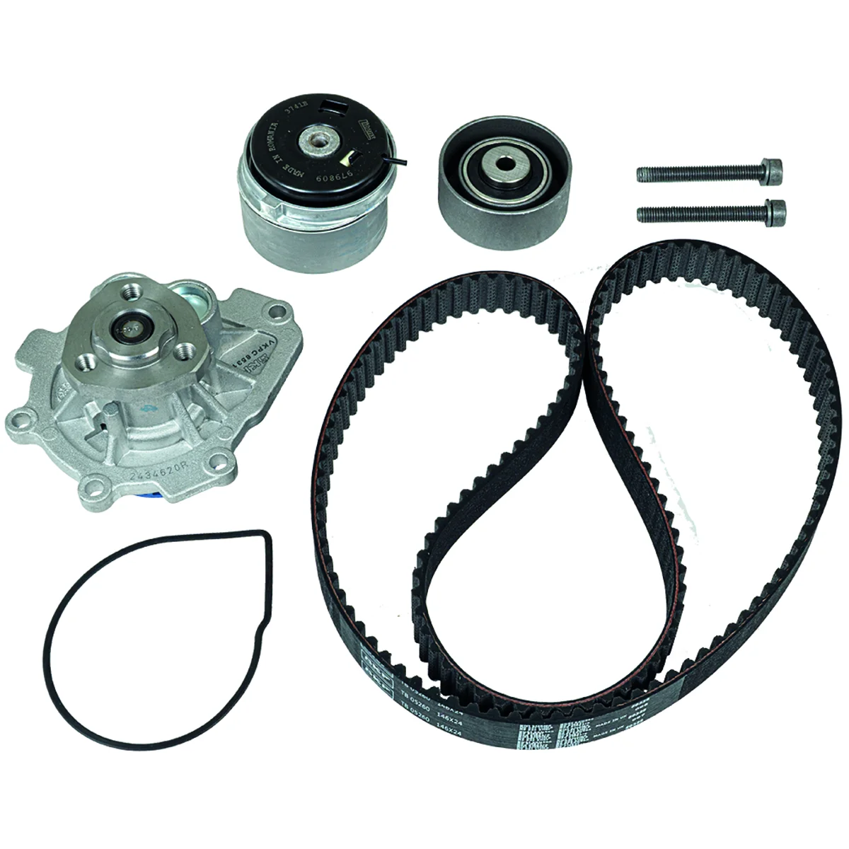 Timing belt set with water pump SKF