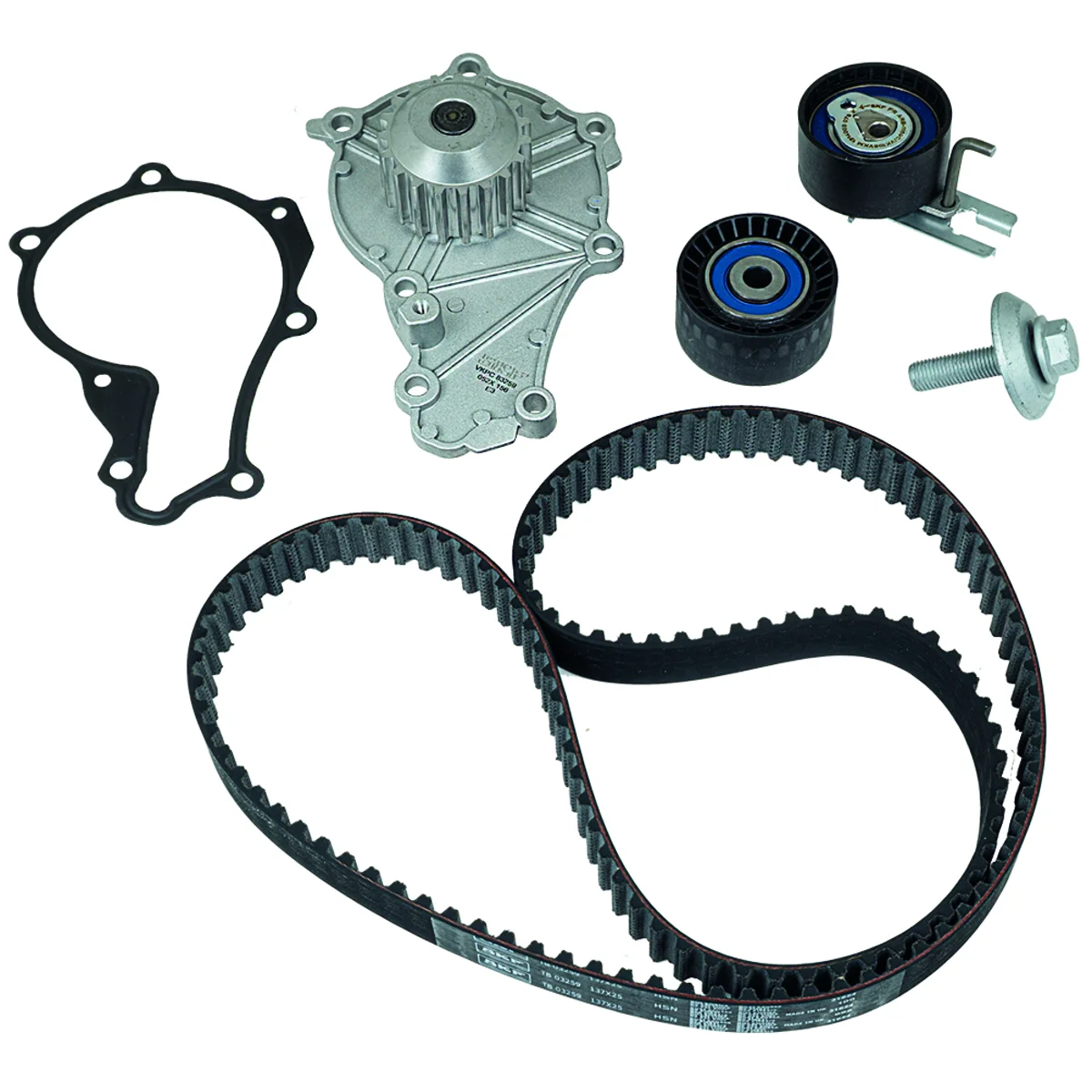Timing belt set with water pump SKF