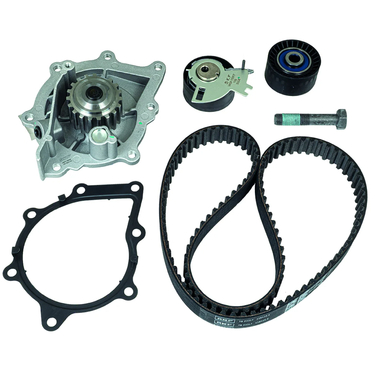 Timing belt set with water pump SKF