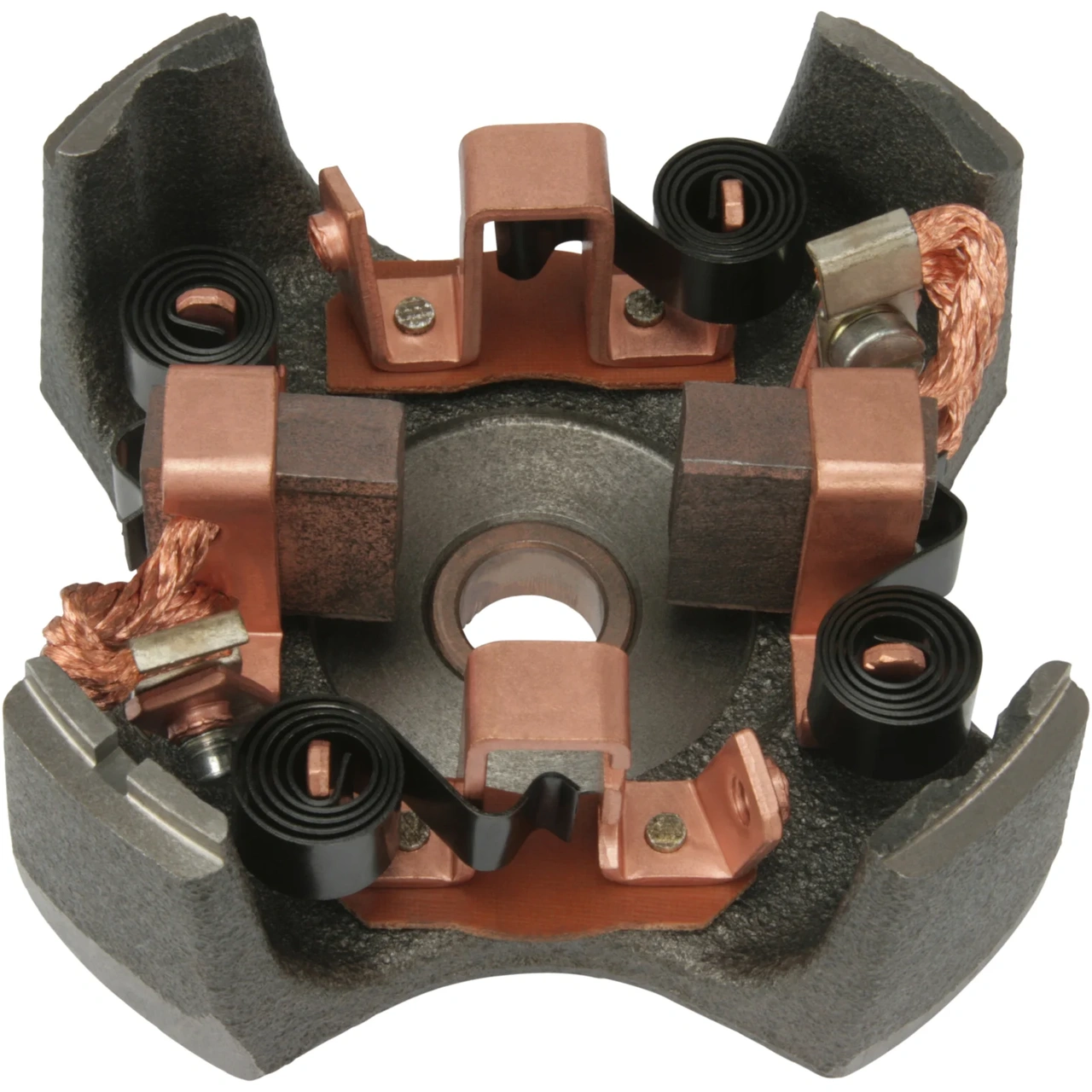 Brush holder plate