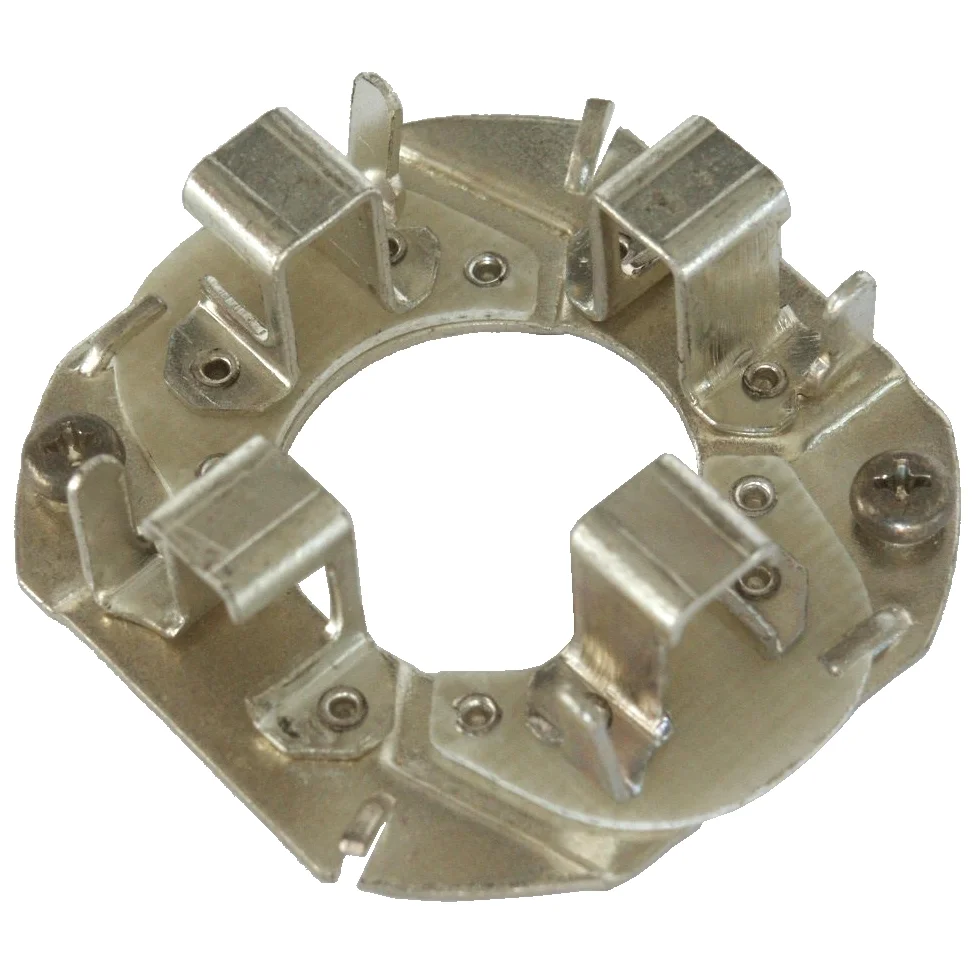 Brush holder plate