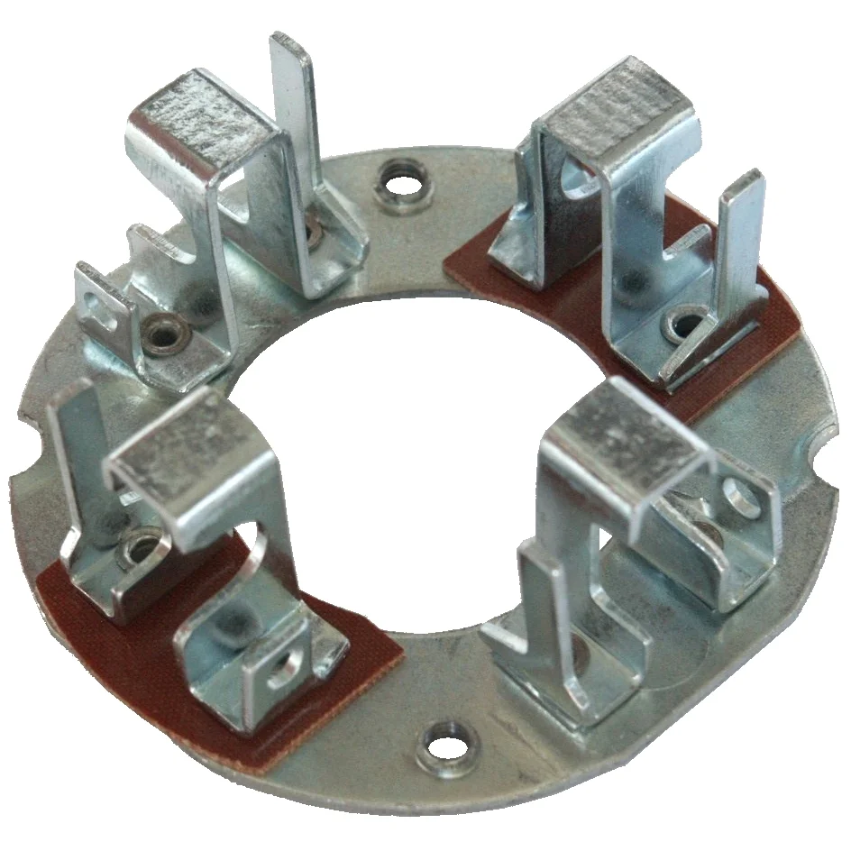 Brush holder plate