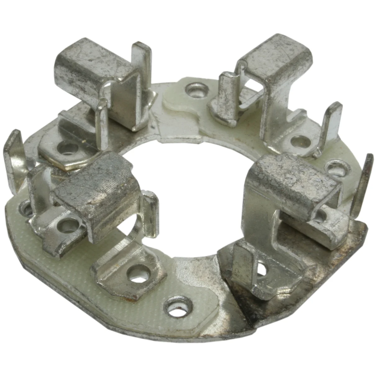 Brush holder plate