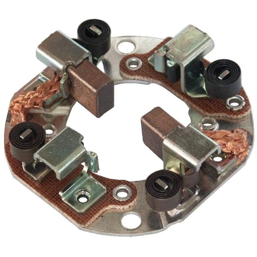 Brush holder plate