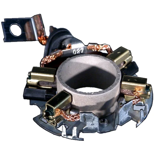 Brush holder plate