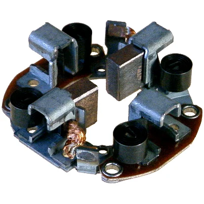 Brush holder plate