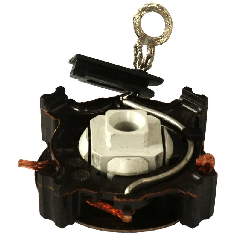 Brush holder plate