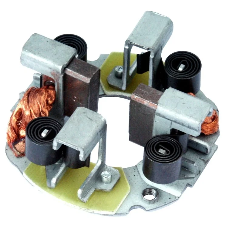 Brush holder plate